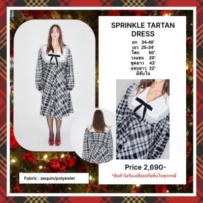 Sprinkle tartan dress