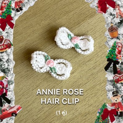 annie rose pink hairclip