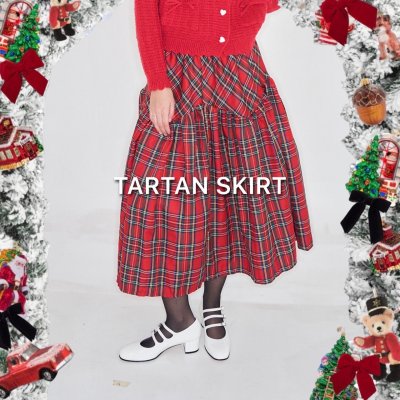 Tartan Skirt Red