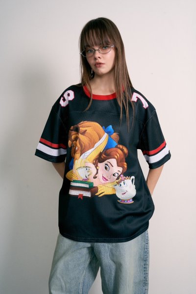 BEAUTY and THE BEAST BASEBALL TOP (BLACK)