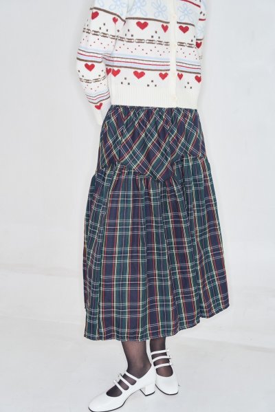 Tartan Skirt Green