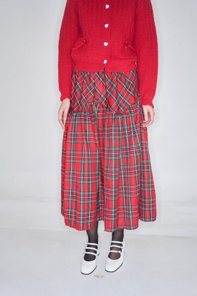 Tartan Skirt Red