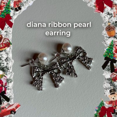 diana ribbon earring