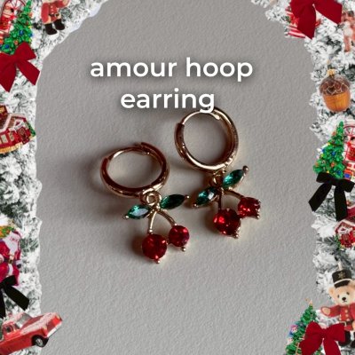 amour hoop earring