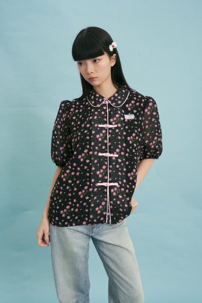 จัดส่ง 15 มกรา LIU TOP BLACK