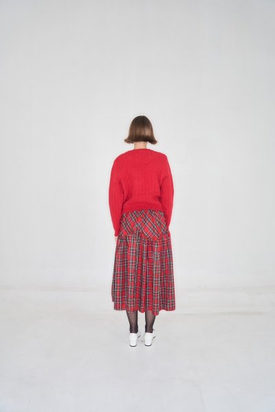 Tartan Skirt Red