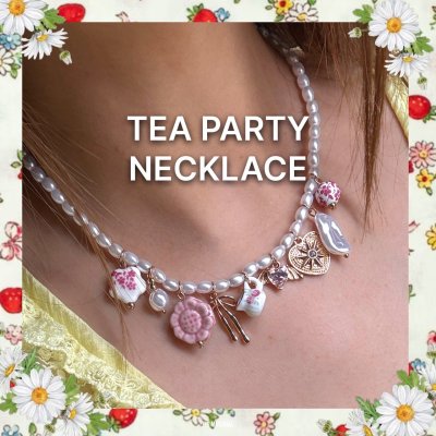 TEA PARTY CHARM NECKLACE