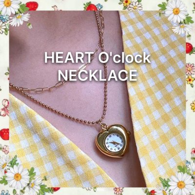 CLOCK CHARMNECKLACE