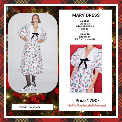 Mary Dress (strawberry)