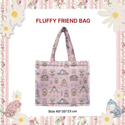 จัดส่ง 26 กพ FLUFFY VINTAGE PINK BAG