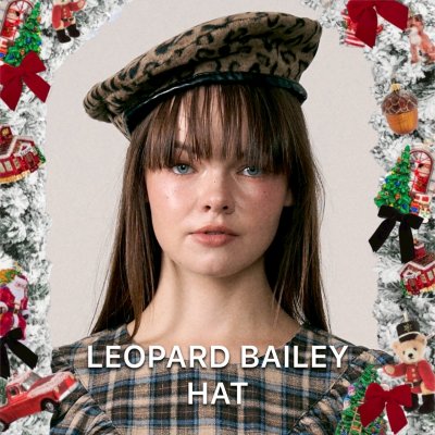 LEOPARD BAILEY HAT