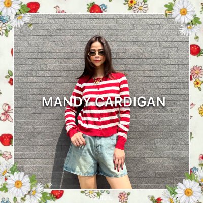 MANDY CARDIGAN RED