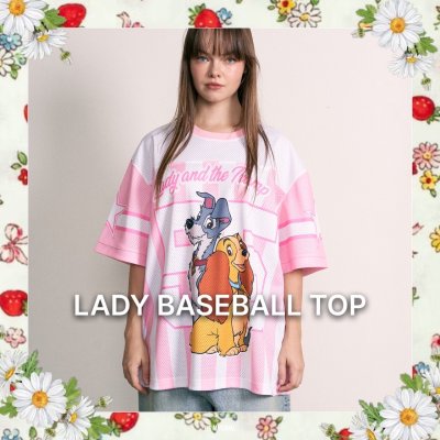 lady baseball top