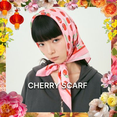 cherry scarf