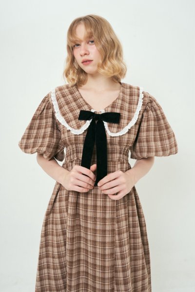 ALEXA DRESS (BROWN)
