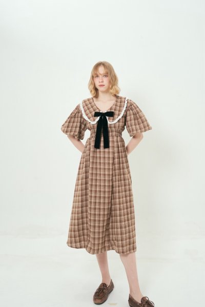 ALEXA DRESS (BROWN)