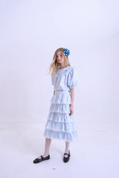 จัดส่ง 5/11 MARGARETT TOP (BLUE)