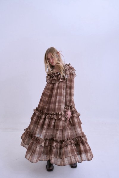 จัดส่ง 2/11 NICOLE DRESS (BROWN)