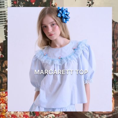 จัดส่ง 5/11 MARGARETT TOP (BLUE)