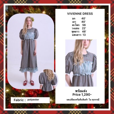 VIVIENNE DRESS (BROWN)