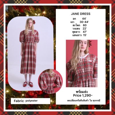 JANE DRESS (RED)