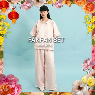 จัดส่ง 20 มกรา FANFAN SET (CAT PINK)