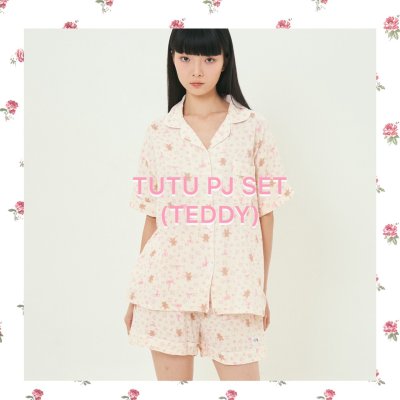 TUTU TEDDY PINK PJ SET