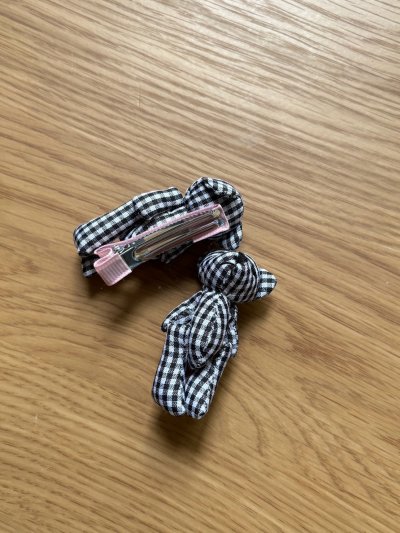 TEDDY BLACK GINGHAM (1คู่)