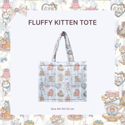จัดส่ง 14สค VINTAGE KITTEN TOTE