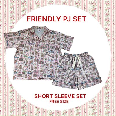 LOT 2 จัดส่ง 27 เมษา FRIENDLY PJ (เเขนสั้นSET) FREE SIZE
