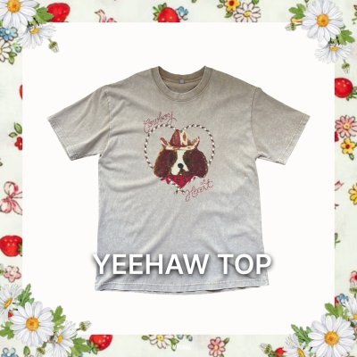 Yeehaw Top เสื้อฟอก (BEIGE)