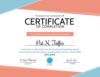 ประกาศนียบัตร A5 (ขั้นต่ำ 100 ชิ้น)