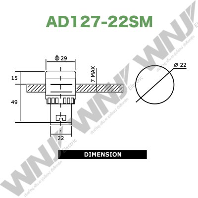 Buzzer Pilot Lamp รุ่น AD127-22SM