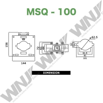 Current Transformer รุ่น MSQ-100