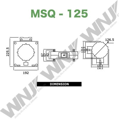 Current Transformer รุ่น MSQ-125