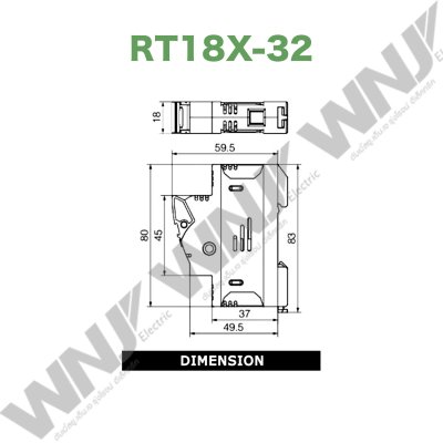 ฐานฟิวส์รุ่น RT18X-32