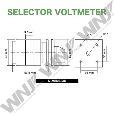 Selector Volt Meter รุ่น YH5/3-S
