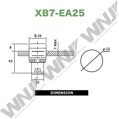 Push Button Switch รุ่น XB7-EA25