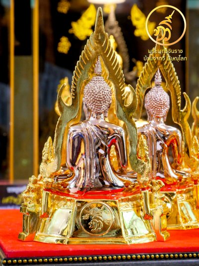 พระพุทธชินราช รุ่น ทวีสุข ปี68 ขนาดหน้าตัก 3.9 นิ้ว Pink Gold
