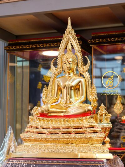 พระพทุธชินราช รุ่น เศรษฐีทวีศิลป์ ปี2568 ขนาดหน้าตัก 5.9 นิ้ว ปิดทองคำเเท้