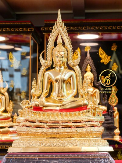 พระพทุธชินราช รุ่น เศรษฐีทวีศิลป์ ปี2568 ขนาดหน้าตัก 5.9 นิ้ว ปิดทองคำเเท้