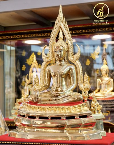 พระพุทธชินราช เนื้อทองทิพย์  ขนาดหน้าตัก 5.9 นิ้ว