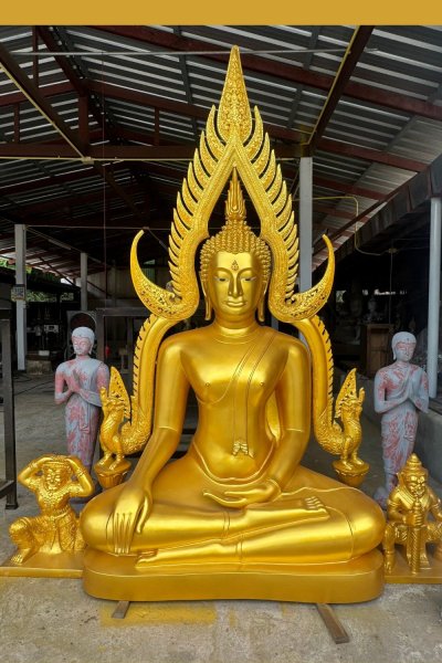 พระพุทธชินราช ขนาดหน้าตัก 49 นิ้ว ฐานเขียง
