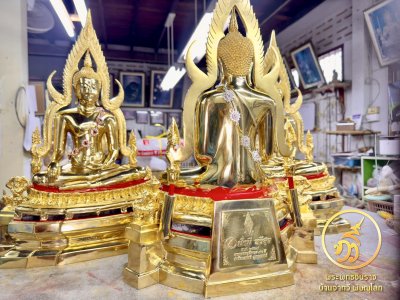 พระพุทธชินราช รุ่น มั่งมี ทวีสุข ปี2567 เนื้อทองทิพย์