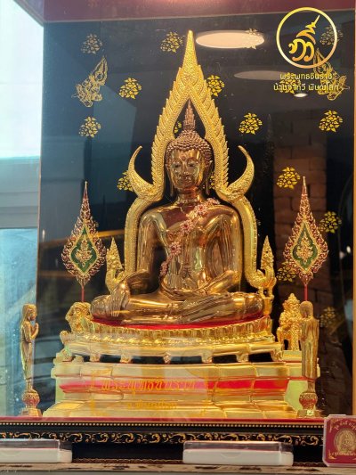 พระพุทธชินราช รุ่น มั่งมี ทวีสุข ปี2567 ขนาดหน้าตัก 9 นิ้ว บรอนซ์ พิ้งค์โกลด์