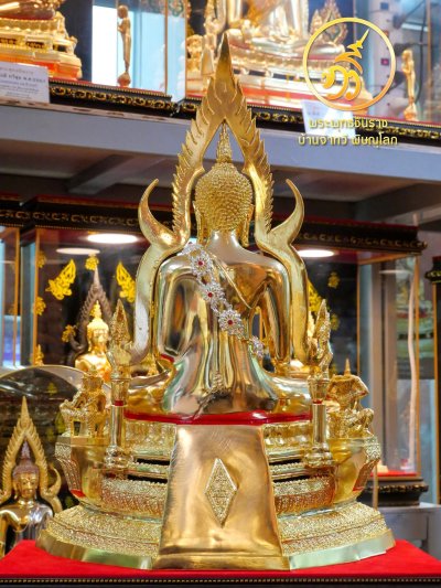 พระพทุธชินราช รุ่น เศรษฐีทวีศิลป์ ปี2568 ขนาดหน้าตัก 9 นิ้ว เเบบกะไหล่ทอง