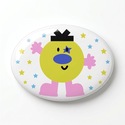 Pin Bage Oval shape