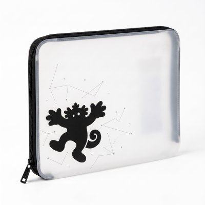 Character pocket zip folder