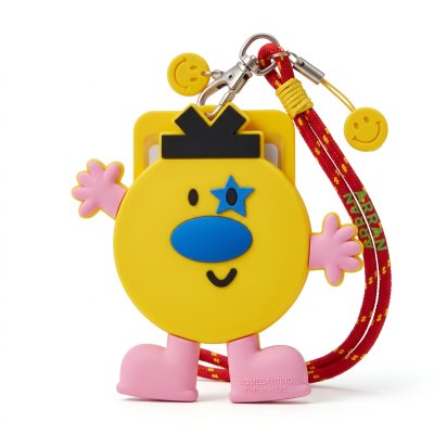 Character card holder with strap