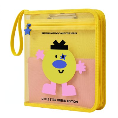 Character pocket zip folder